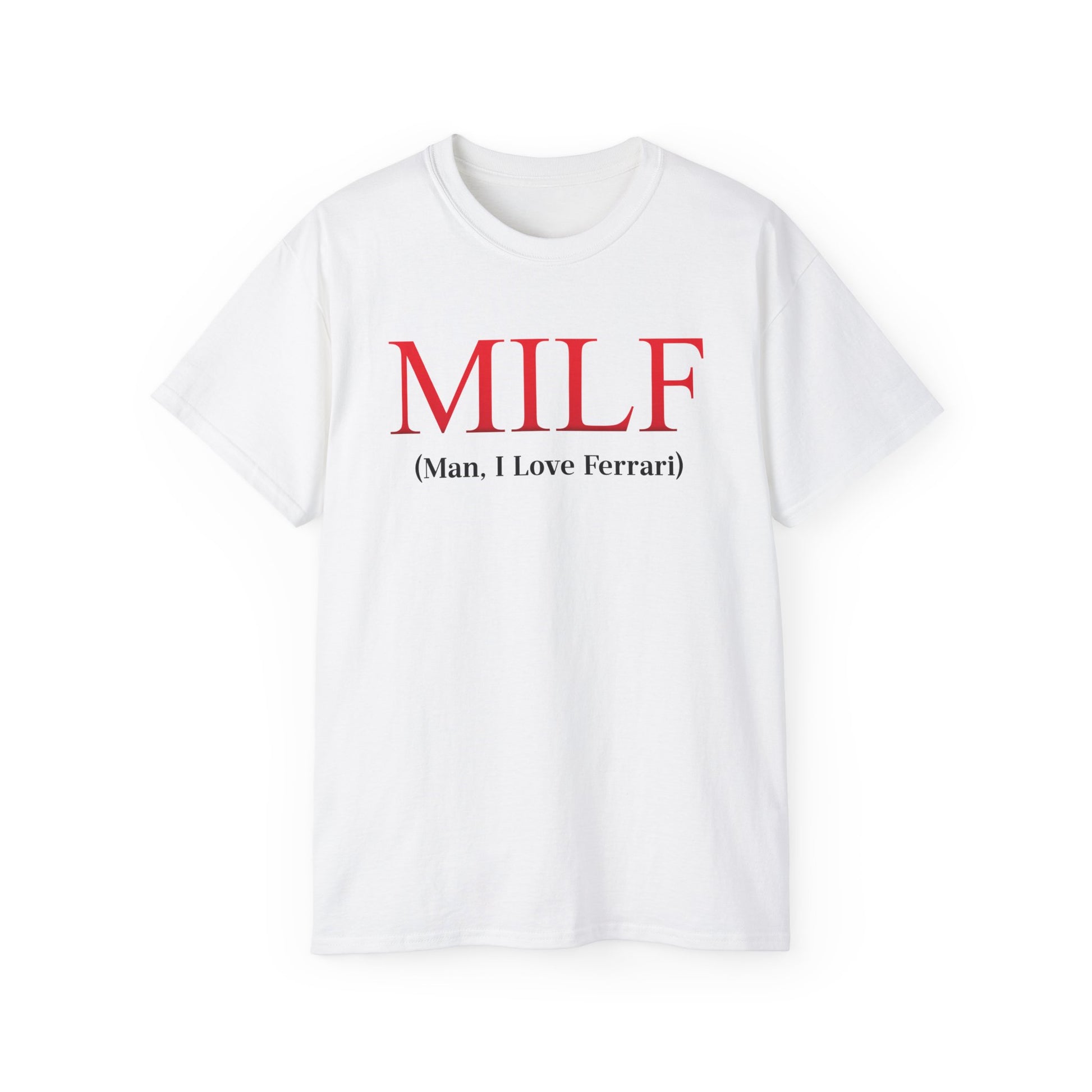 F1 inspired MILF Tee motorsport graphic t-shirt for fans