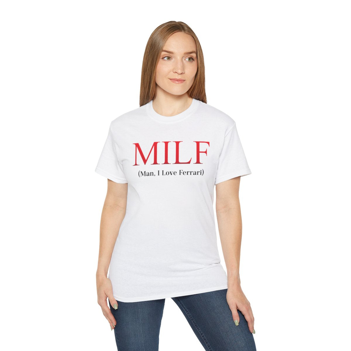 F1 inspired MILF Tee motorsport graphic t-shirt for fans